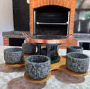 Jogo 9 Peças - Em Pedra Sabão